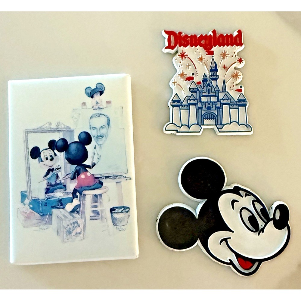 Vintage 70's-80's Walt Disney Productions Magnet Lot – Mickey Mouse & Disneyland